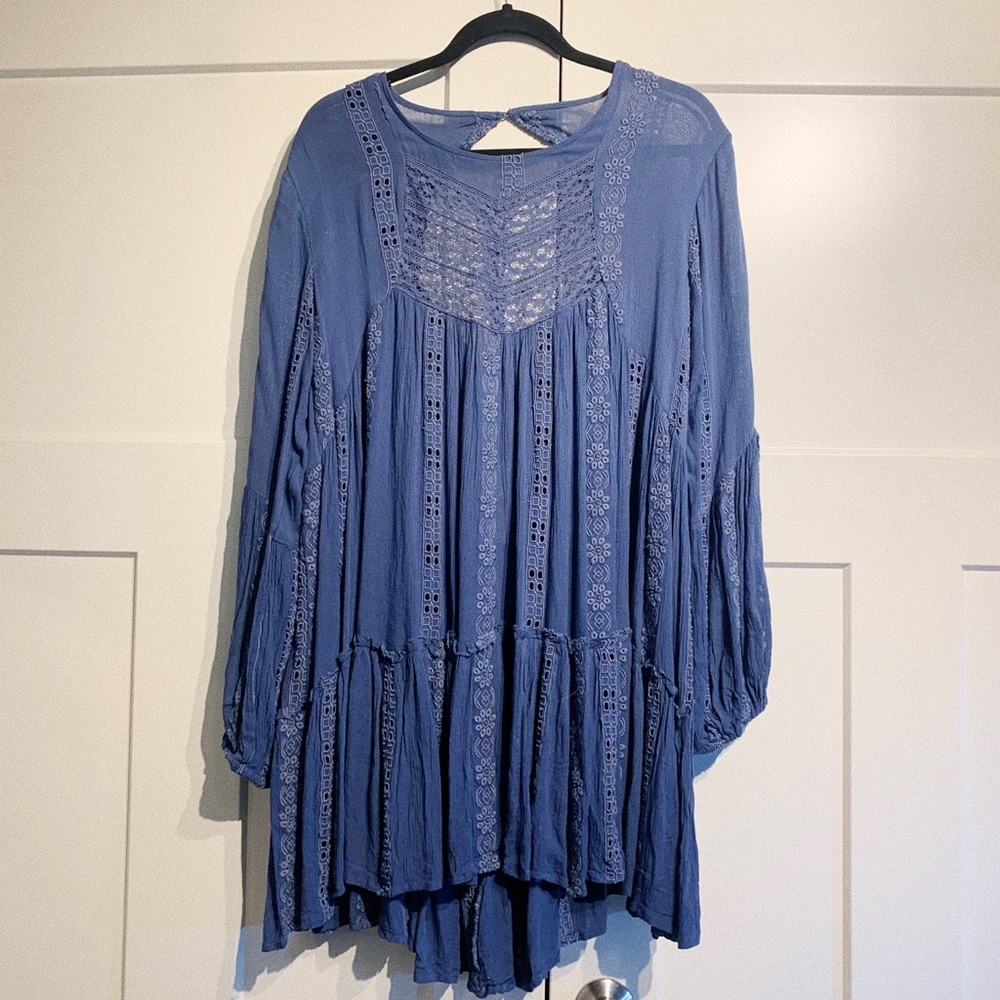 Free people blue mini dress